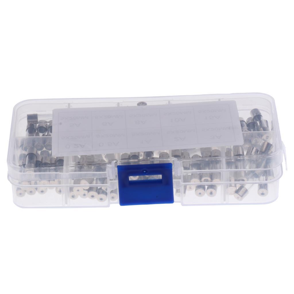 10x AGC Glass Holder Inline screw type 100Pcs Glass Tube Fuses Kit