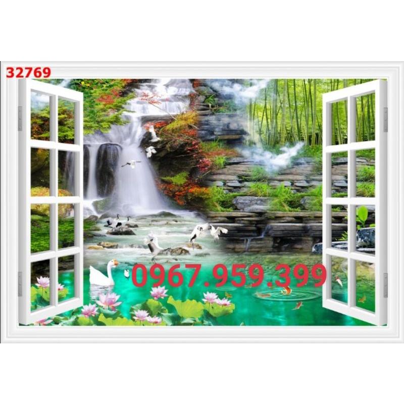 Tranh dán cửa sổ 3D