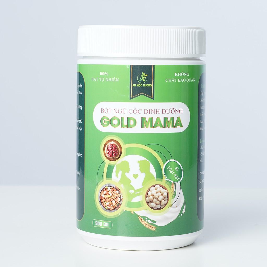 Bột ngũ cốc mẹ bầu, lợi sữa GOLD MAMA 24 loại hạt cao cấp (500 Gram), giảm nghén, chống táo bón