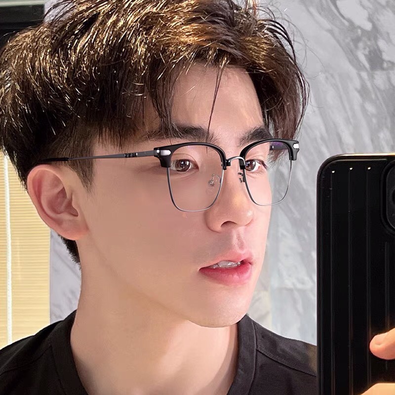 Kính vuông bọc nửa viền cho nam nữ