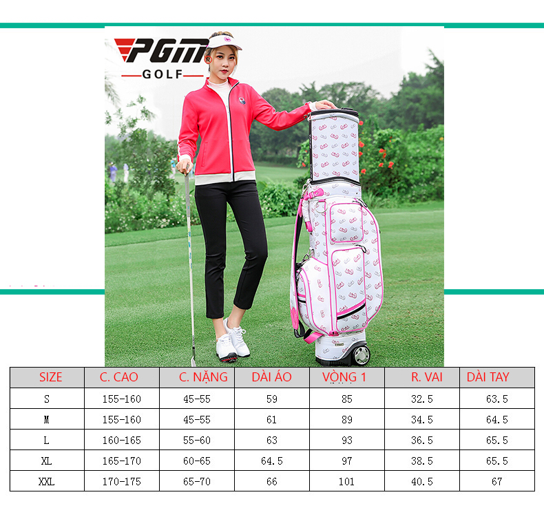 Áo khoác golf nữ cao cấp YF162