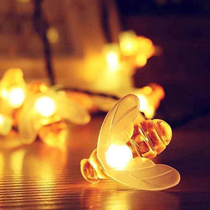 Đèn trang trí giáng sinh hình ong chạy bằng pin , chống thấm nước