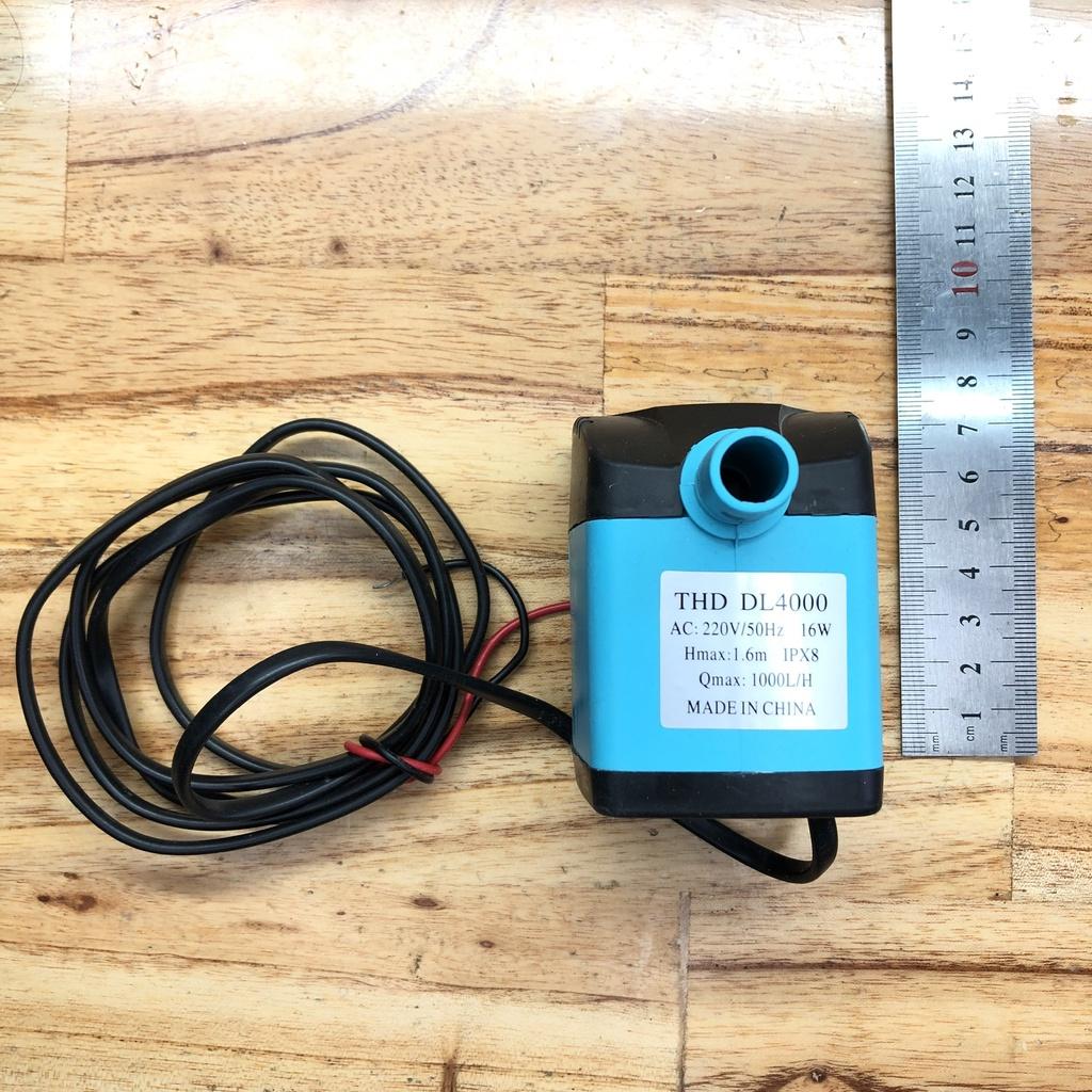 Bơm chìm mini 16W, 220Vac cho quạt điều hoà hơi nước # phụ tùng quạt