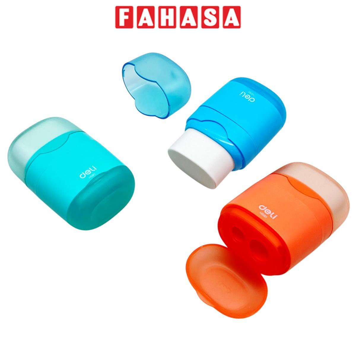 Chuốt Chì 2 Lỗ φ6.9-11 mm Kèm Gôm - Deli EH590 - Màu Xanh Ngọc