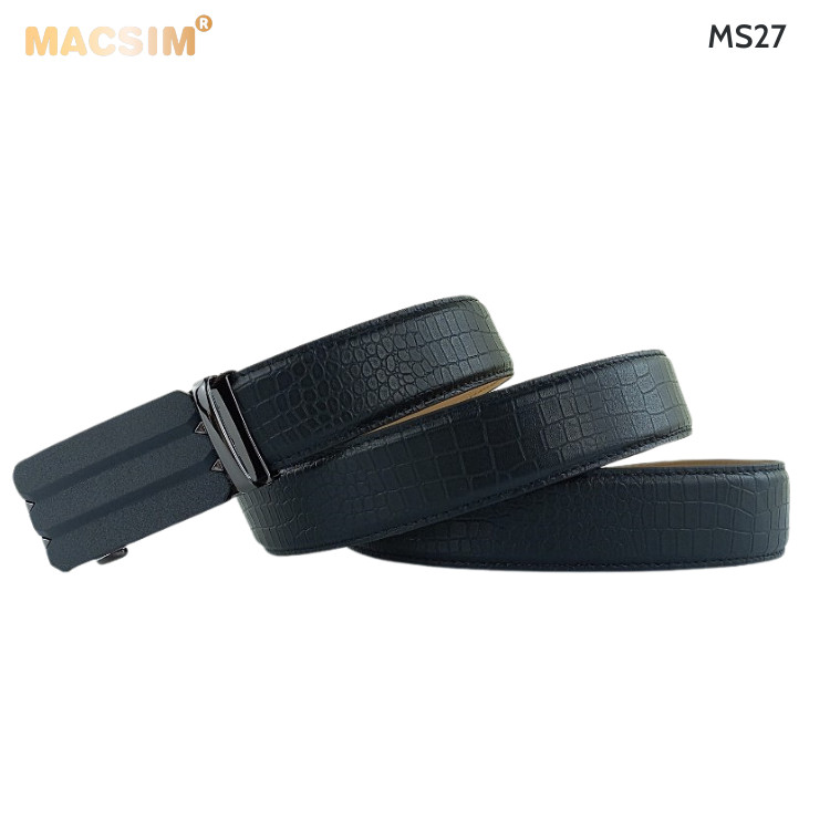 Thắt lưng nam da thật cao cấp nhãn hiệu Macsim MS27