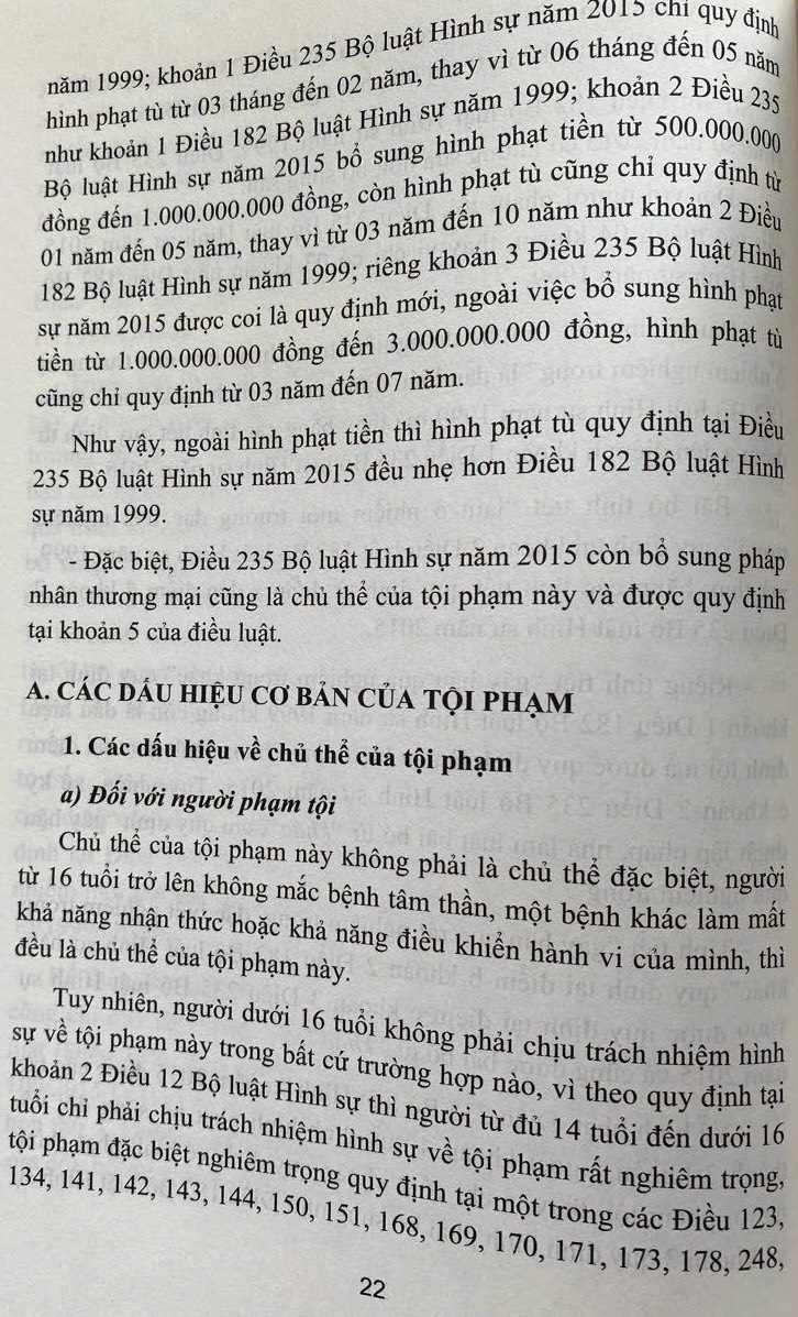 Bình luận Bộ luật hình sự năm 2015- Phần thứ hai Các tội phạm