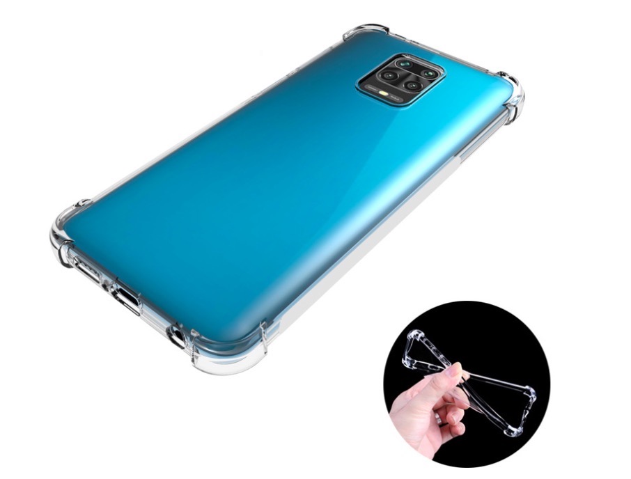 Ốp lưng Silicon dẻo trong, suốt chống sốc cho Xiaomi Redmi Note 9S