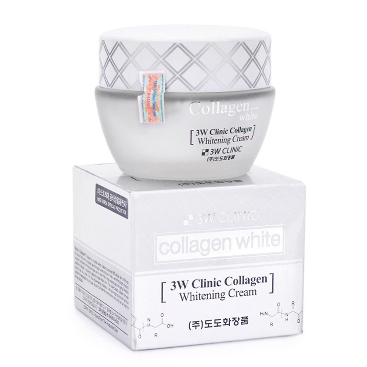 Kem Dưỡng Trắng Da Và Tái Tạo Da Tinh Chất Collagen 3W Clinic Collagen Whitening Cream 60ml - Hàn Quốc Chính Hãng