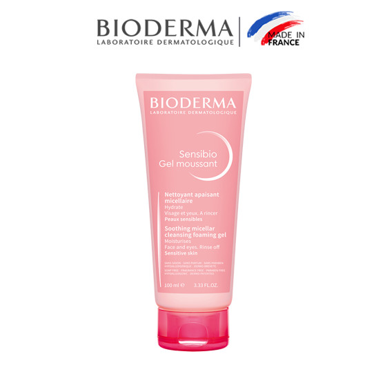 Gel rửa mặt tạo bọt cho da nhạy cảm Bioderma Sensibio Gel Moussant - 100ml