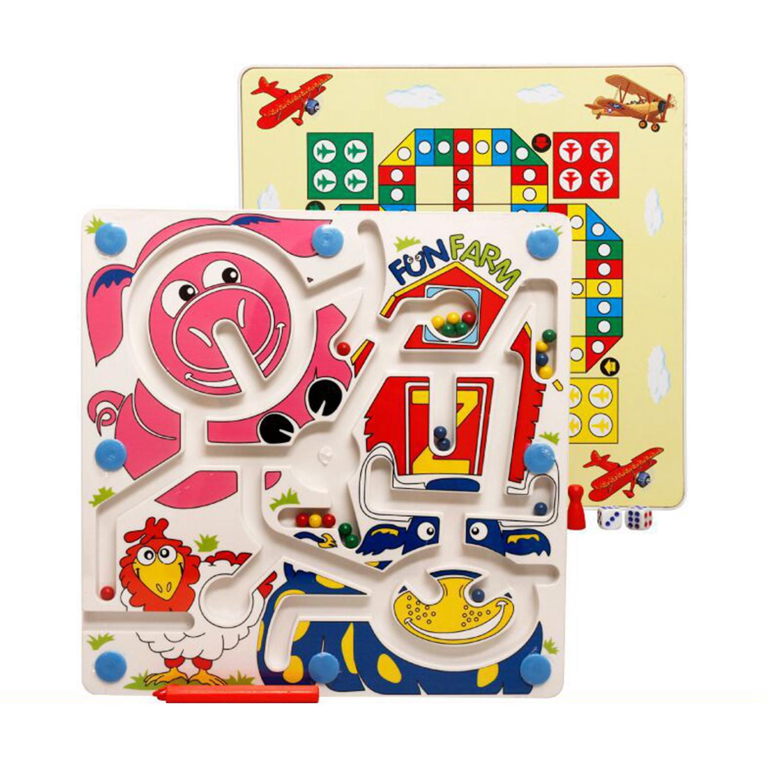 Maze Board Maze Track Ludo Game Toy for Family Educational