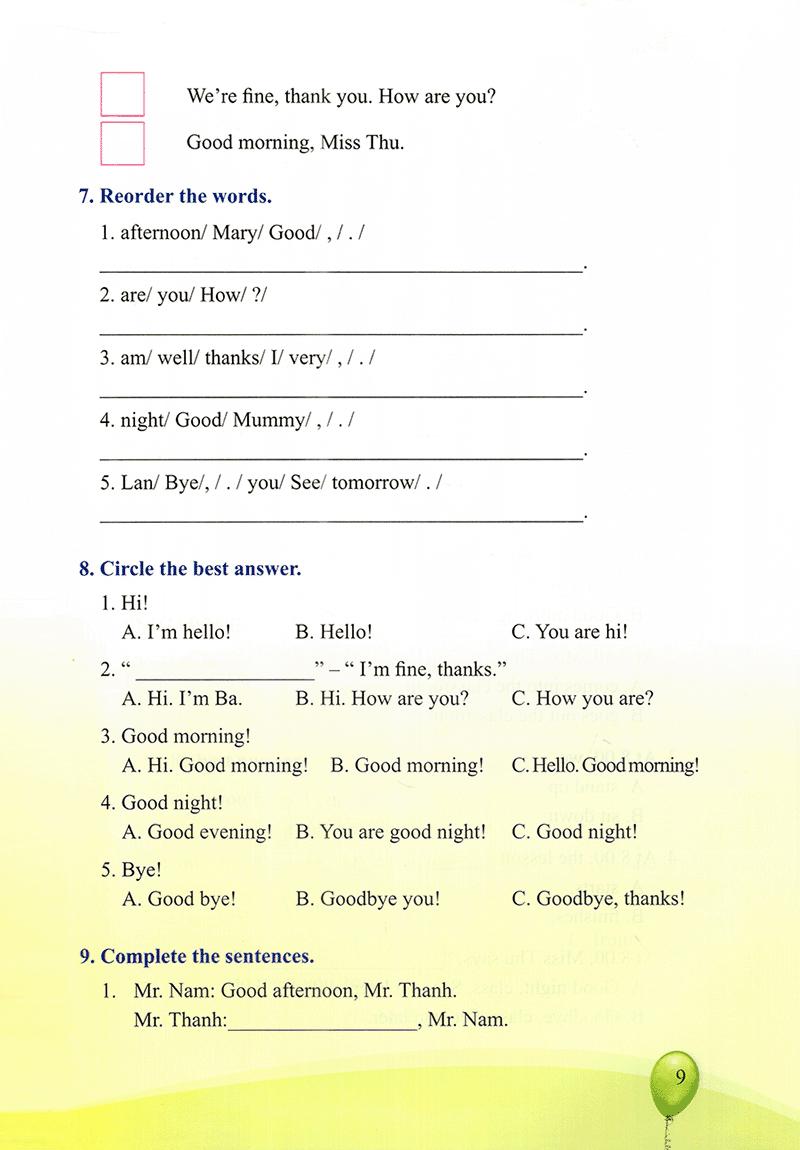 Vở Thực Hành Tiếng Anh Lớp 4