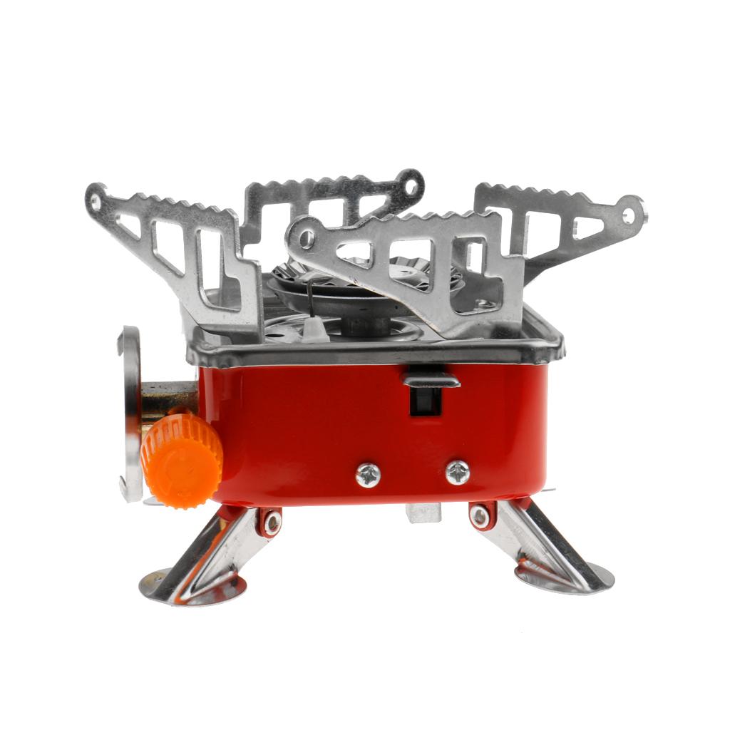 Outdoor Portable Square-Shaped Gas Butane Burner Camping Hiking Picnic Stove