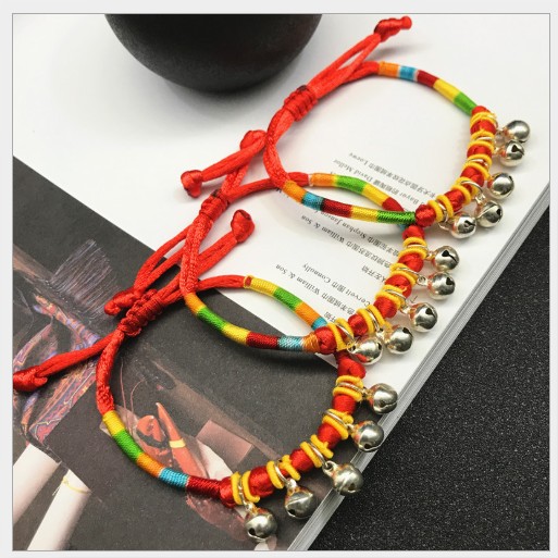 Vòng tay cho bé bạc thái nam nữ may mắn