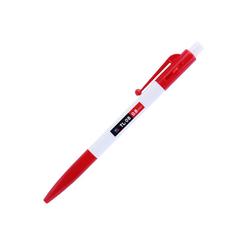 Hộp 20 Bút Bi 0.8 mm Thiên Long TL-08 - Mực Đỏ