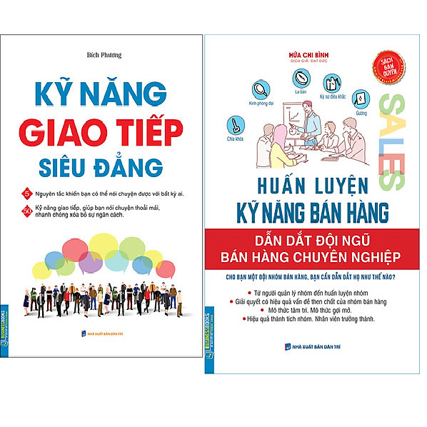 Combo Huấn Luyện Kỹ Năng Bán Hàng - Dẫn Dắt Đội Ngũ Bán Hàng Chuyên Nghiệp+Kỹ Năng Giao Tiếp Siêu Đẳng