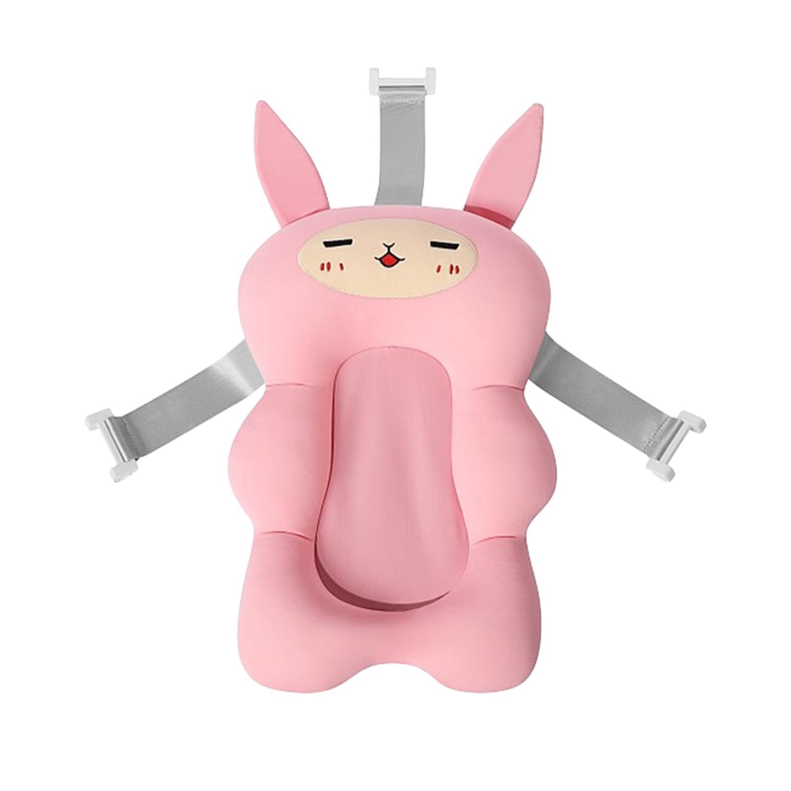 Soft Baby Bath Seat Support Mat Portable for Newborn Infant 0-6 Months