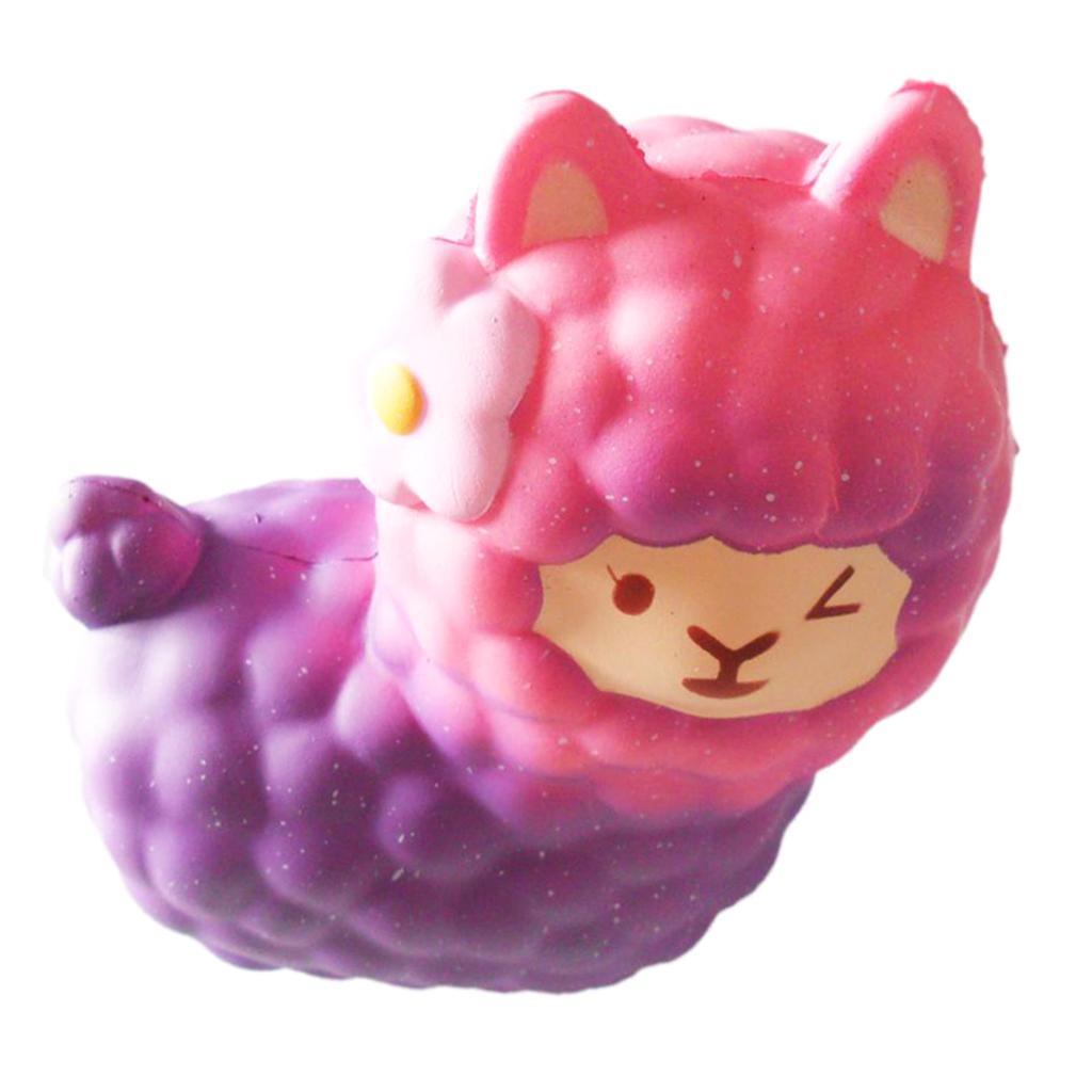 Soft Slow Rising Squishes Toys PU Stress Relief Animal Alpaca Toy