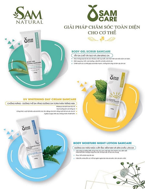 Body Gel Scrub Samcare – Tẩy da chết body Sam Natural