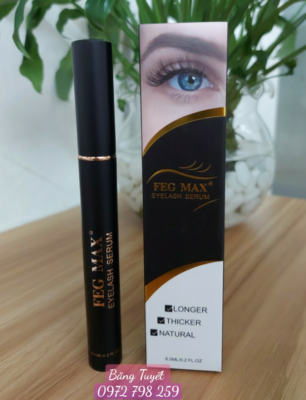 Serum dưỡng mi FEG MAX Ngày &amp; Đêm Siêu dày và dài mi 6ml