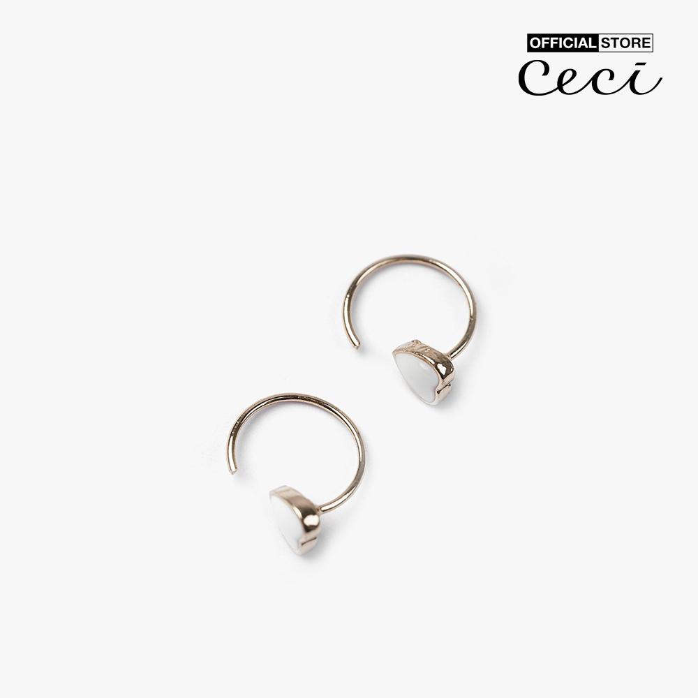 CECI - Khuyên tai nữ khoen tròn xỏ lỗ dáng hở thời trang CC1-04000060-27