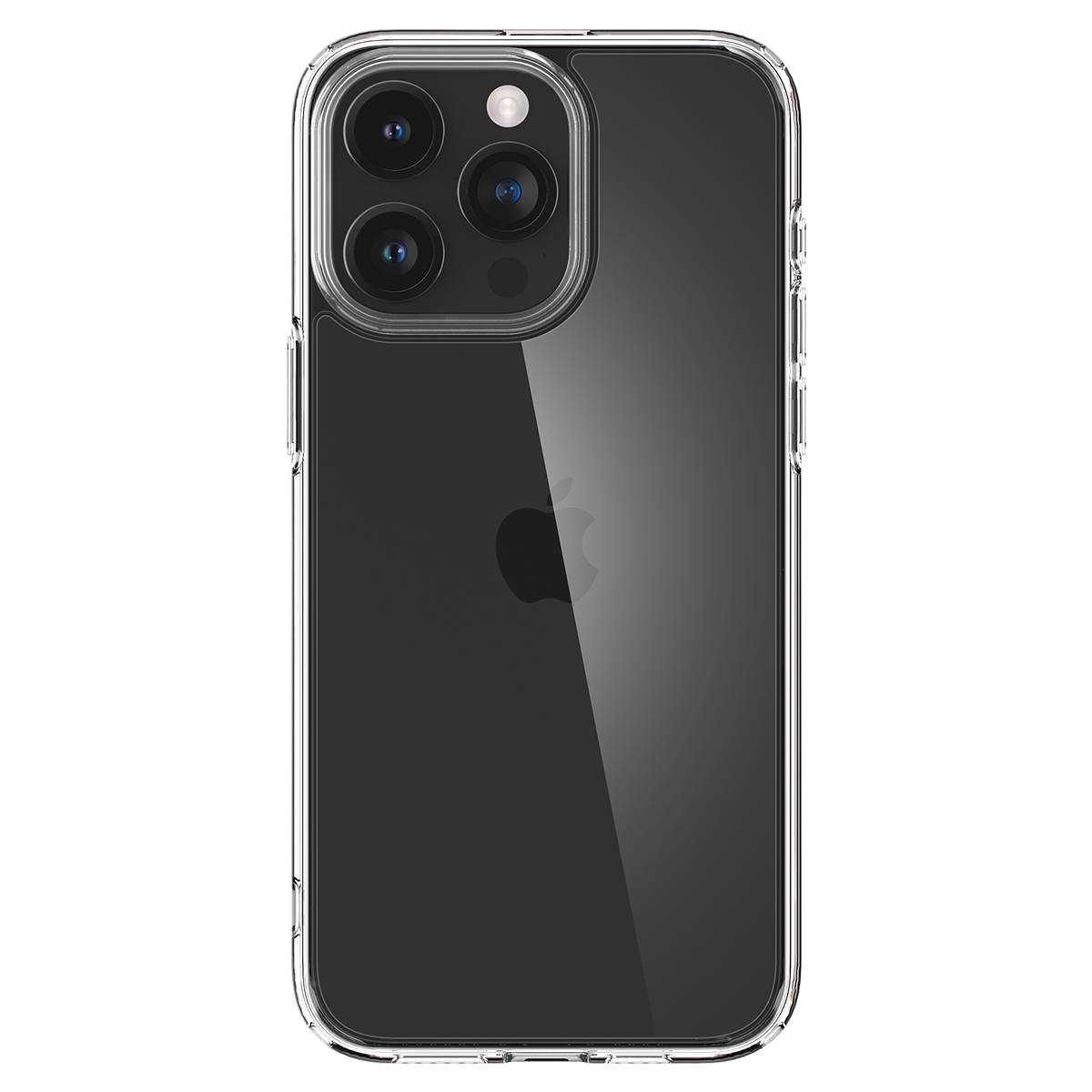 Ốp Lưng dành cho iPhone 15 Pro Max Spigen Ultra Hybrid Crystal Clear Case - Hàng Chính Hãng