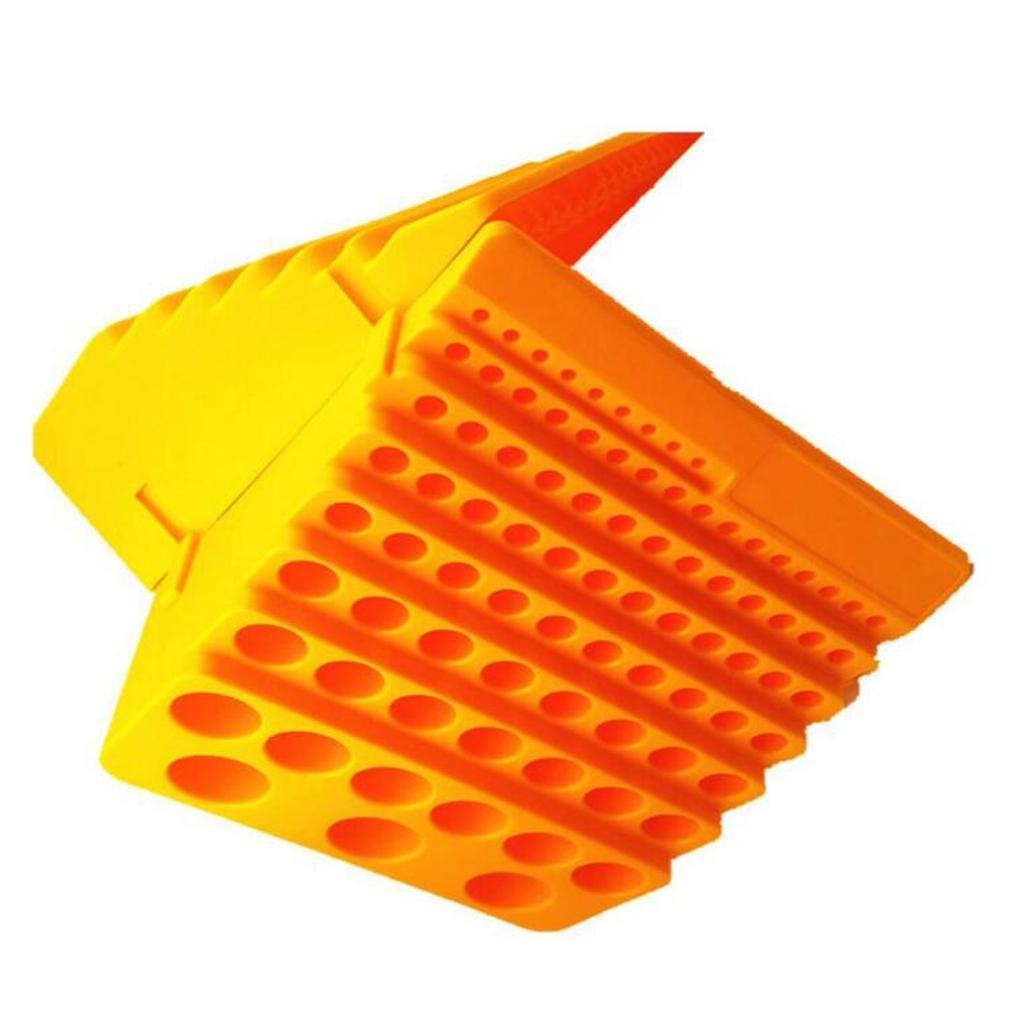 4pack Drill Bits Organizer Storage Box Hard Plastic Rotary Tool Rack 84 Hole