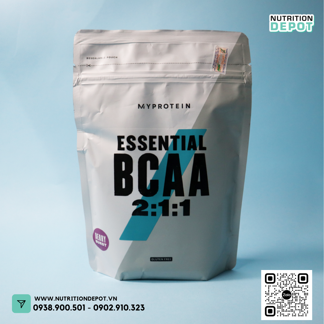 Thực phẩm bổ sung gia tăng sức bền và phục hồi cơ Myprotein Essential BCAA 250g – Nutrition Depot Vietnam