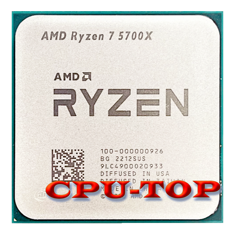 Amd Ryzen 7 5700x R7 5700X 3,4 GHz 8-Core 16-Throw Trình xử lý CPU 7NM L3 = 32M 100-000000926 Ổ cắm AM4 Không có quạt