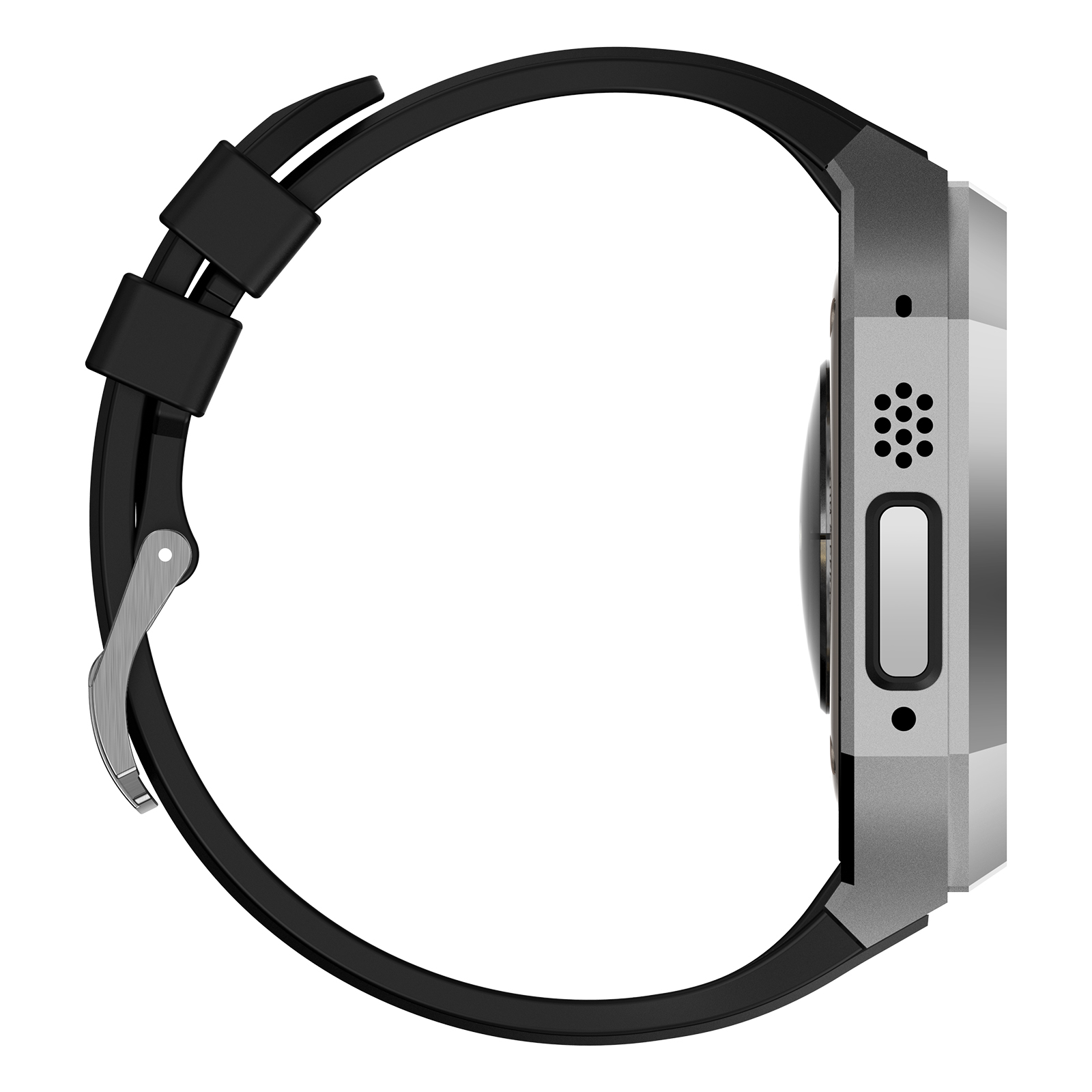 Ốp Case Vỏ Thép Không Gỉ bảo vệ tích hợp dây đeo Fluororubber cho Apple Watch Ultra / Apple Watch Ultra 2 49mm - Hàng Chính Hãng