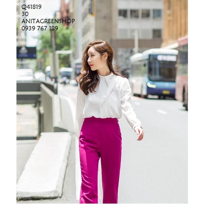 ÁO SƠ MI NỮ CỔ TRỤ _Q41819