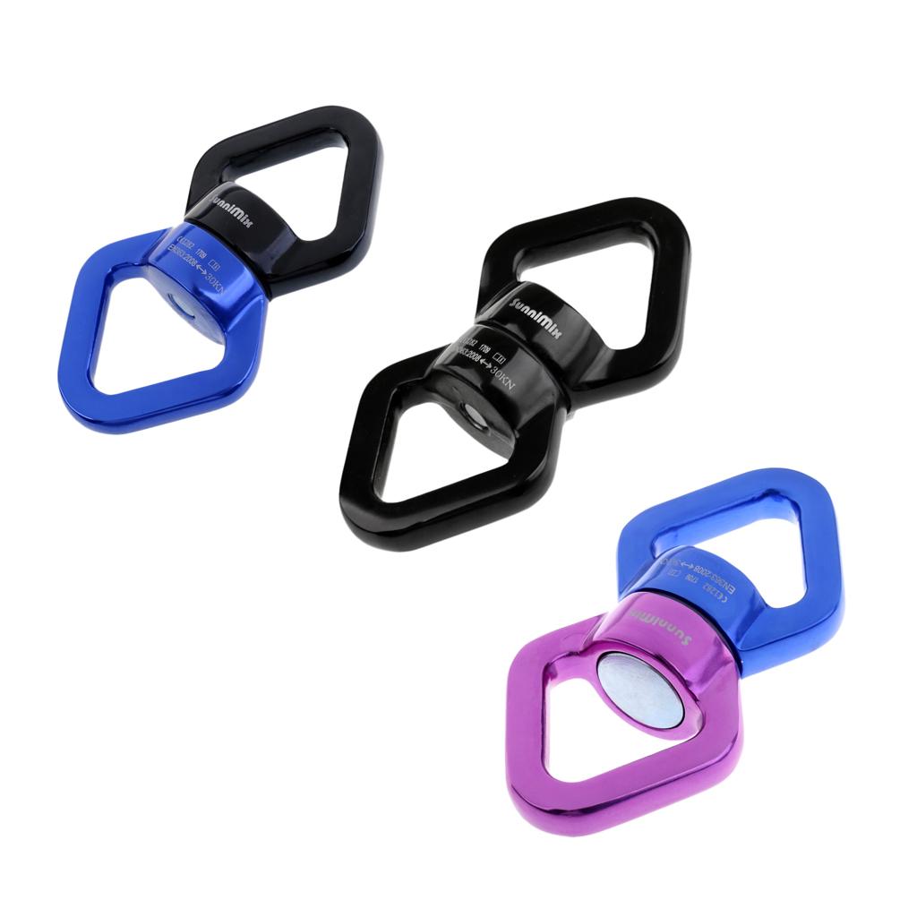 30KN Rope Swivel Connector Spinner for Rock Climbing/Swing Set/Aerial Dance