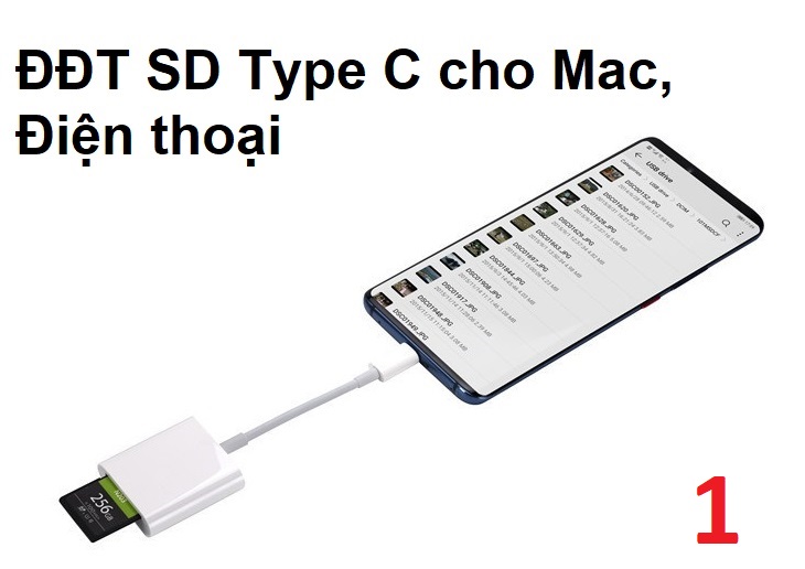 Các loại đầu đọc thẻ điện thoại dành cho Apple, Androi đọc TF, SD, CF, USB