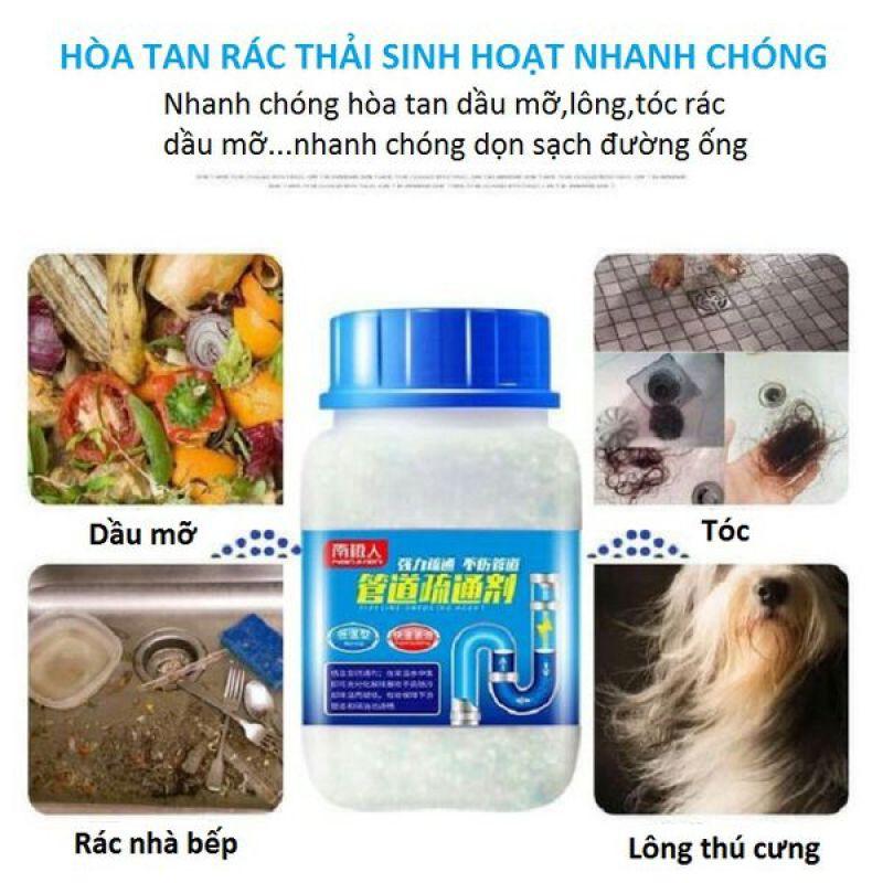 Bột Thông Bồn Cầu ️ COMBO 2 HỘP Thông cống Nhật Bản, Thông Bồn Cầu, Lavabo, Bồn Rửa Bát Cực mạnh