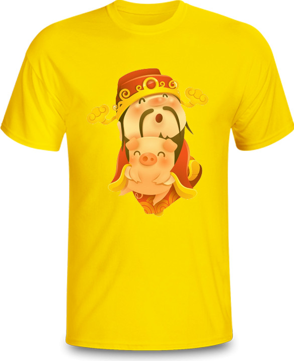 Áo gia đình mẫu Thần tài cotton dày dặn mềm mát