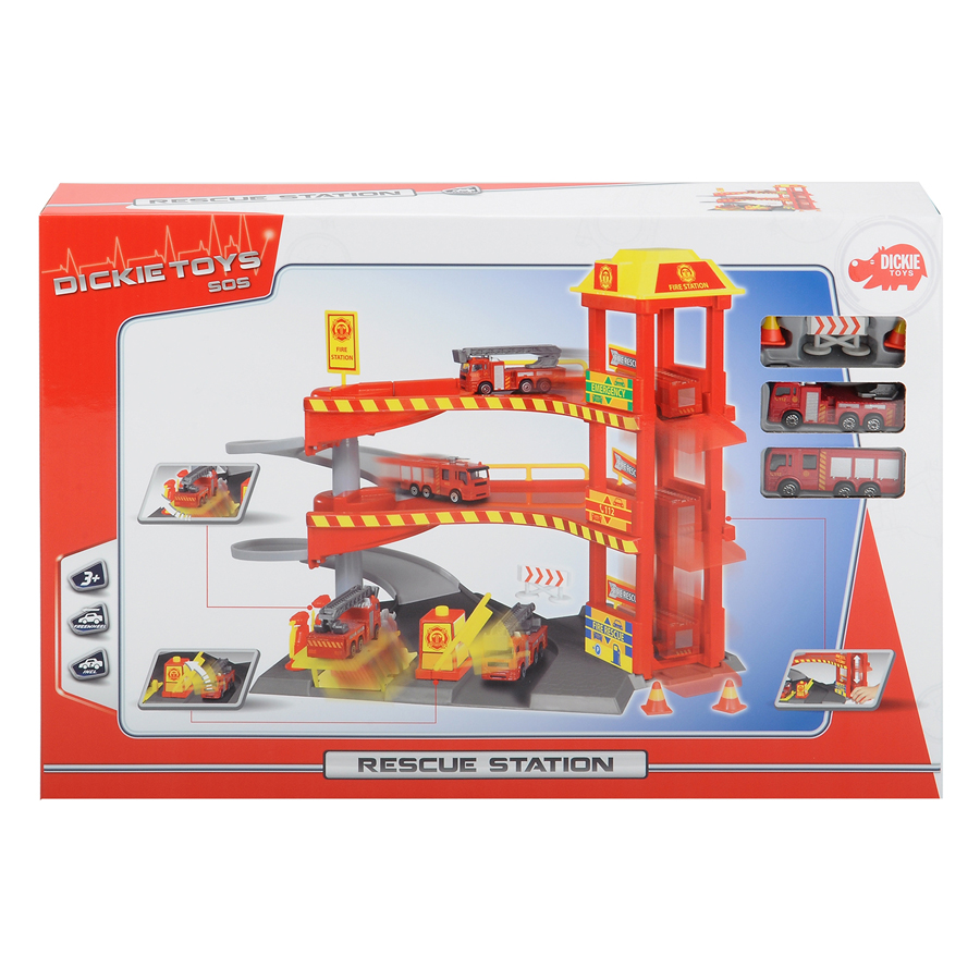 Trạm Cứu Hộ International Rescue Station Dickie Toys 2 - ASST - DK00038 (Giao Màu Ngẫu Nhiên )