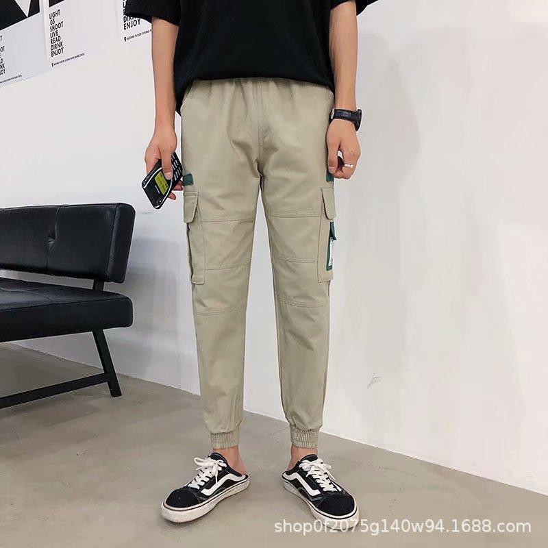 Quần jogger túi hộp nam vải kaki co giãn, mềm mịn y ảnh