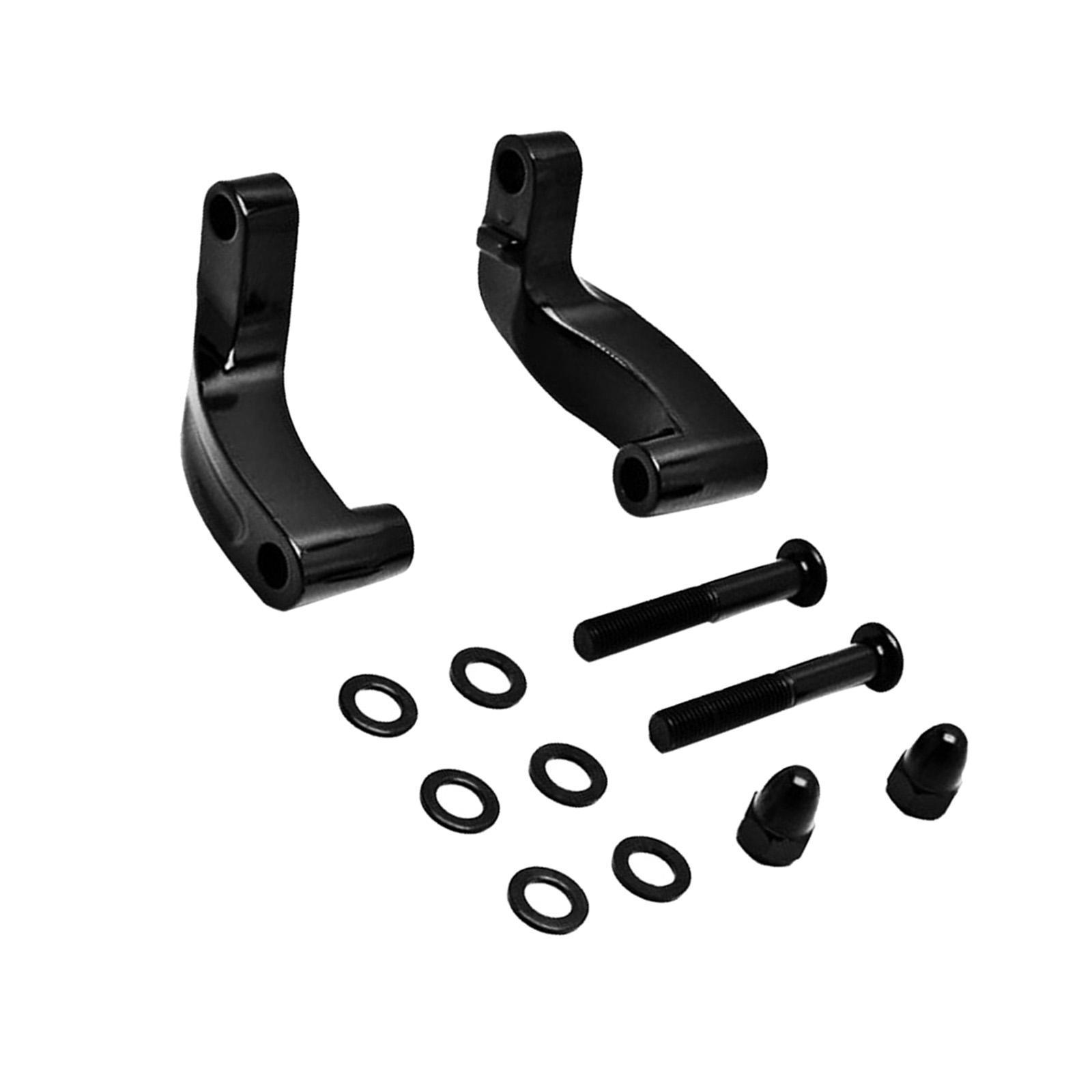 Mirror Extension Kit Relocation Black for  2006-2017 Motorcycle