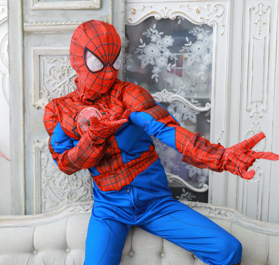 Trang phục hóa trang Spider Man - kèm phụ kiện cho bé