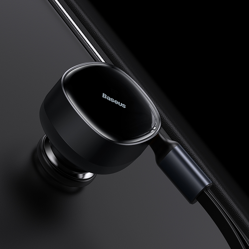 Tẩu Sạc Ô Tô Kèm Dây Baseus Enjoyment Retractable 2-in-1 Car Charger C+C 33W