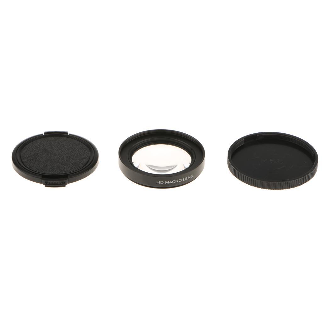 16X Macro Lens Close Up Filter with Lens Base Adapter Ring for Gopro Hero 3