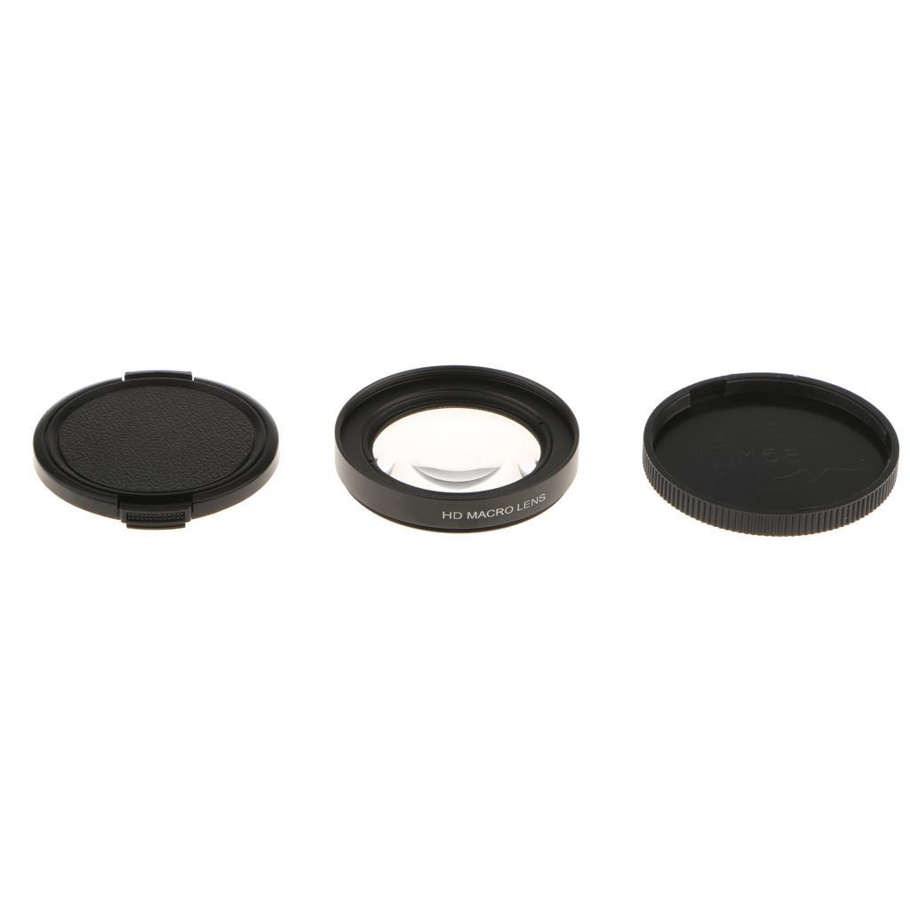 16X Macro Lens Close Up Filter with Lens Base Adapter Ring for Gopro Hero 3