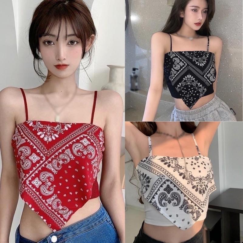 Áo 2 dây len phối voan cực xinh lun ạ