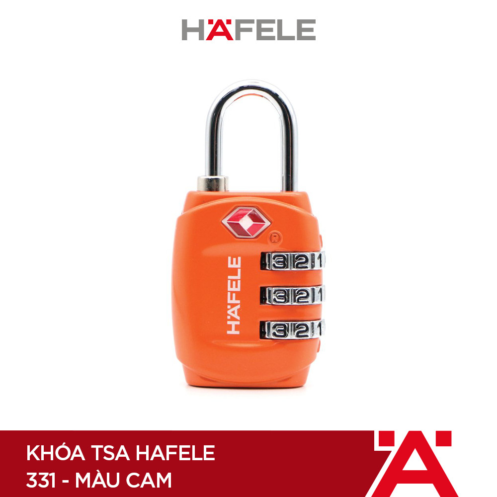 Khóa TSA Hafele 331 màu cam - 482.09.010 (Hàng chính hãng)