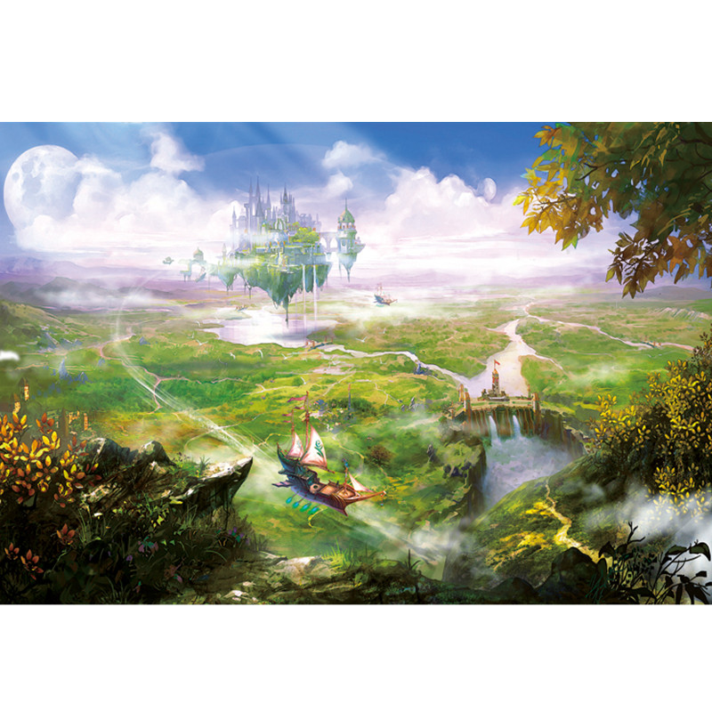 Bộ Tranh Ghép Xếp Hình 1000 Pcs Jigsaw Puzzle Tranh Ghép (75*50cm) Vùng Đất Thần Tiên Bản Đẹp Cao Cấp