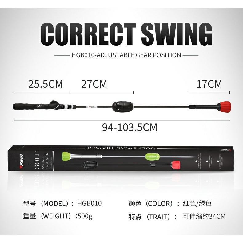 Gậy tập thể lực swing golf PGM nam nữ thiết kế cải tiến mới nhất 6 cấp lực từ dễ đến khó GS007