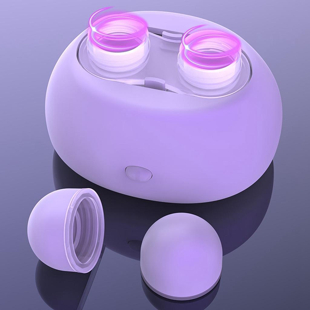 Cute Ultrasonic Contact Lens Cleaner Container Lens Washer AAA Battery