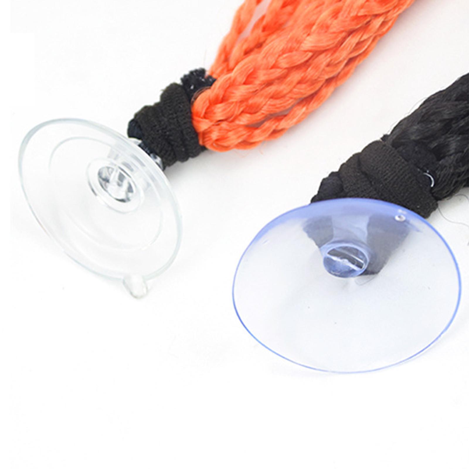 Pigtails Braids Punk Curly Hair 65cm Gradient Ramp for Female Men