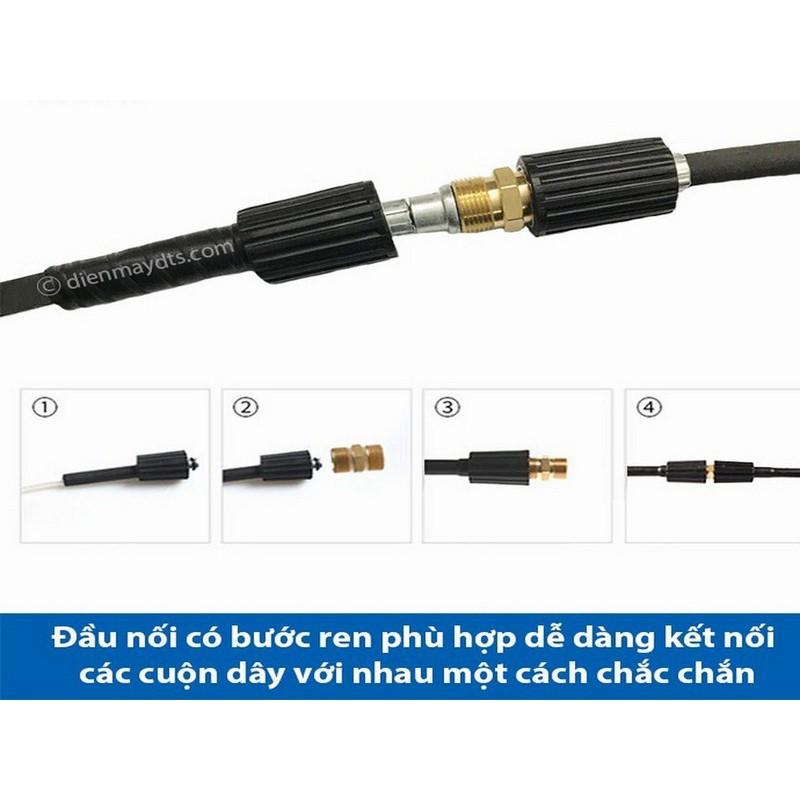 ĐẦU NỐI 2 DÂY XỊT RỬA XE MINI – ĐỒNG THAU