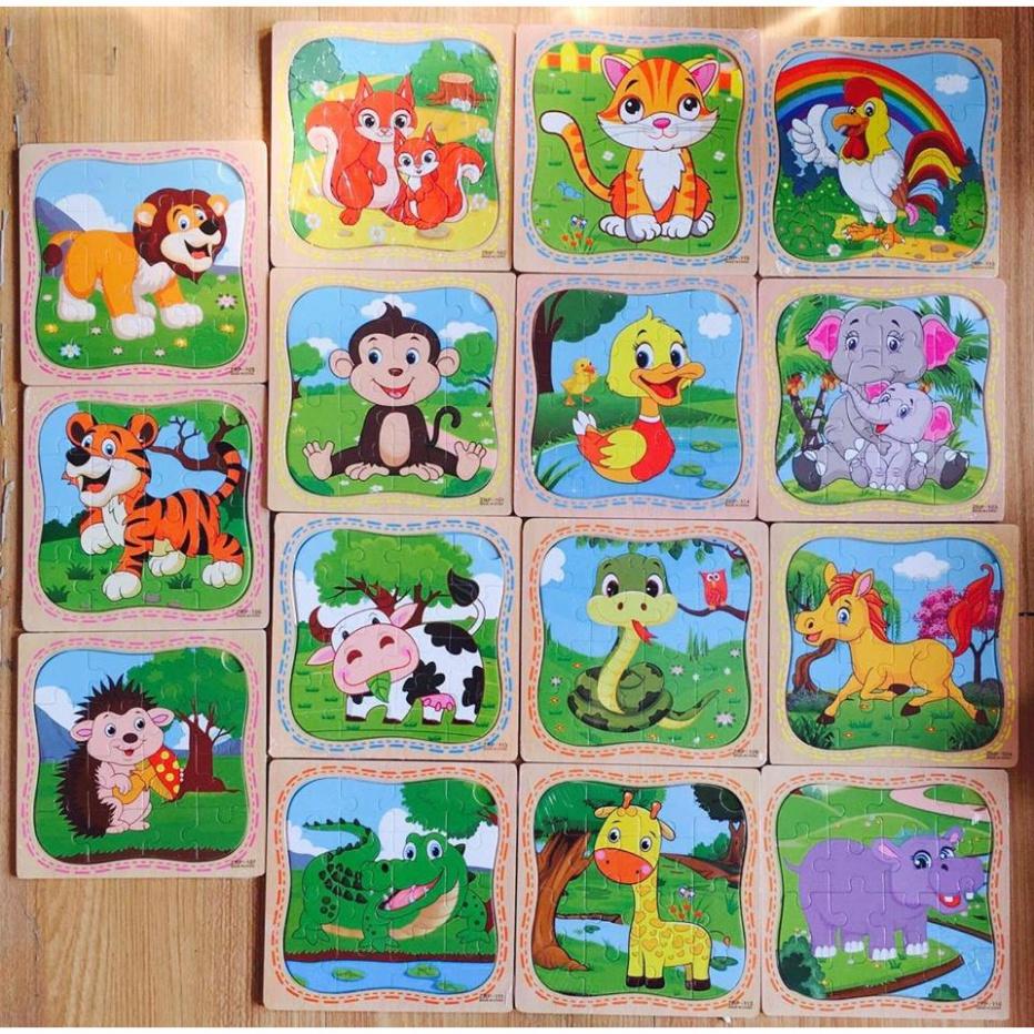 Set 5 tranh PUZZLE 16 Mảnh Nấm Store