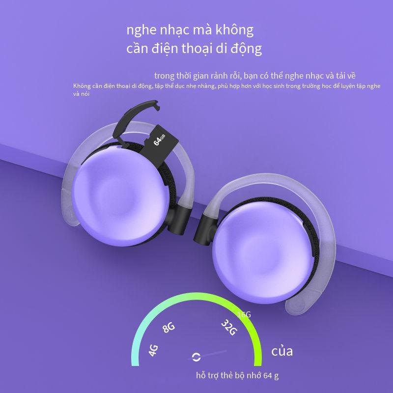 Tai nghe di động dạng thẻ thuận lợi nhất, không có cảm giác đeo, không thể bỏ tai nghe bluetooth không dây móc tai thể thao ngoài trời